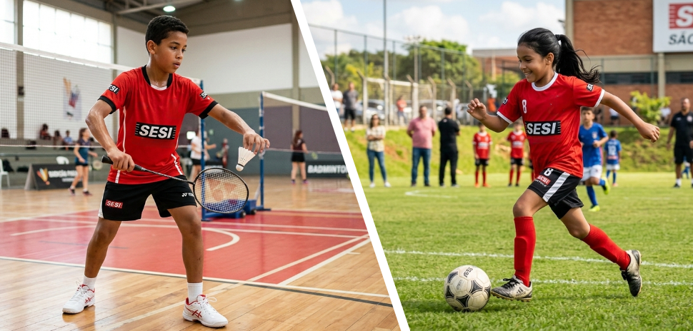 SESI Rio Preto oferece vagas gratuitas para Futebol Feminino e Badminton