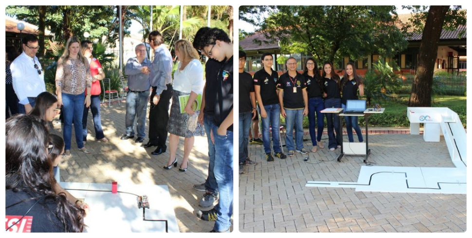 Alunos dos Torneios FLL e OBR apresentam seus Robôs na comemoração do Dia da Indústria