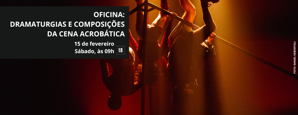 Membros da Multifoco Companhia de Teatro ministram uma oficina que combina circo e acrobacia no Centro Cultural SESI Sorocaba