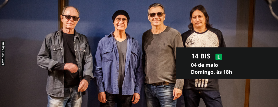 14 BIS faz show gratuito no Centro Cultural SESI Sorocaba em maio