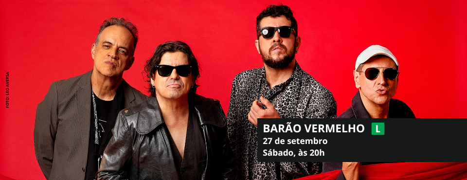 Barão Vermelho faz show gratuito no Centro Cultural Sesi Sorocaba em setembro
