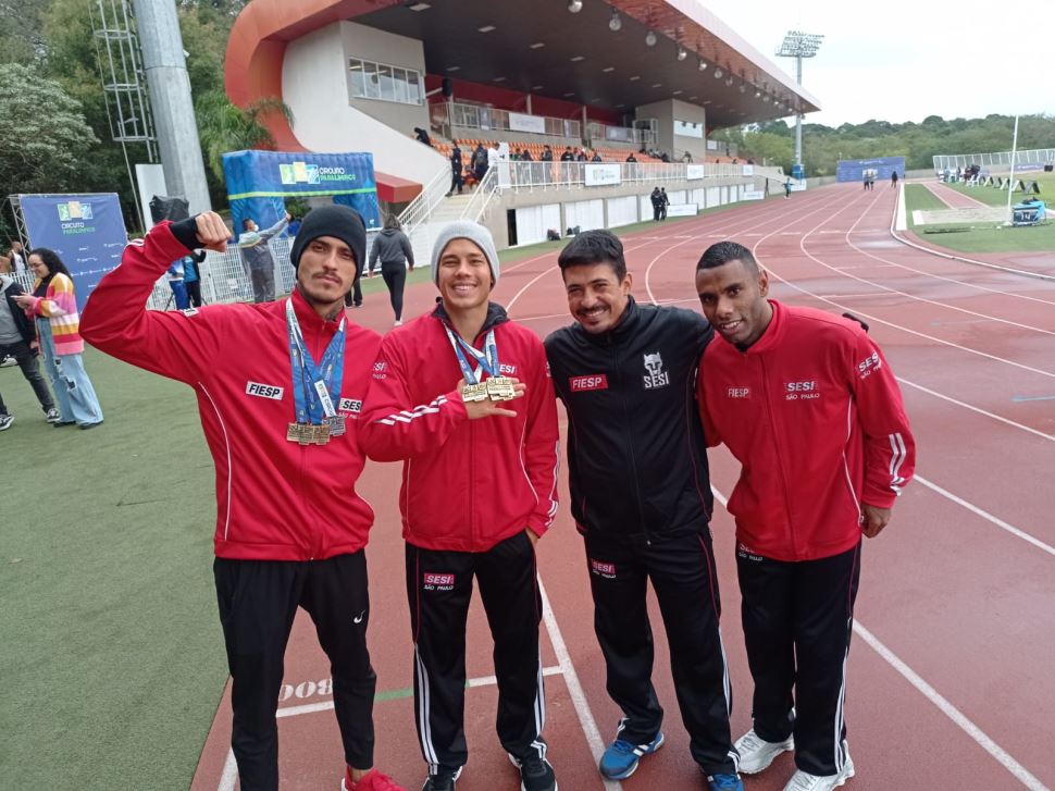 Equipe paralímpica conquista 10 medalhas na 2ª Fase Nacional do Circuito de Atletismo