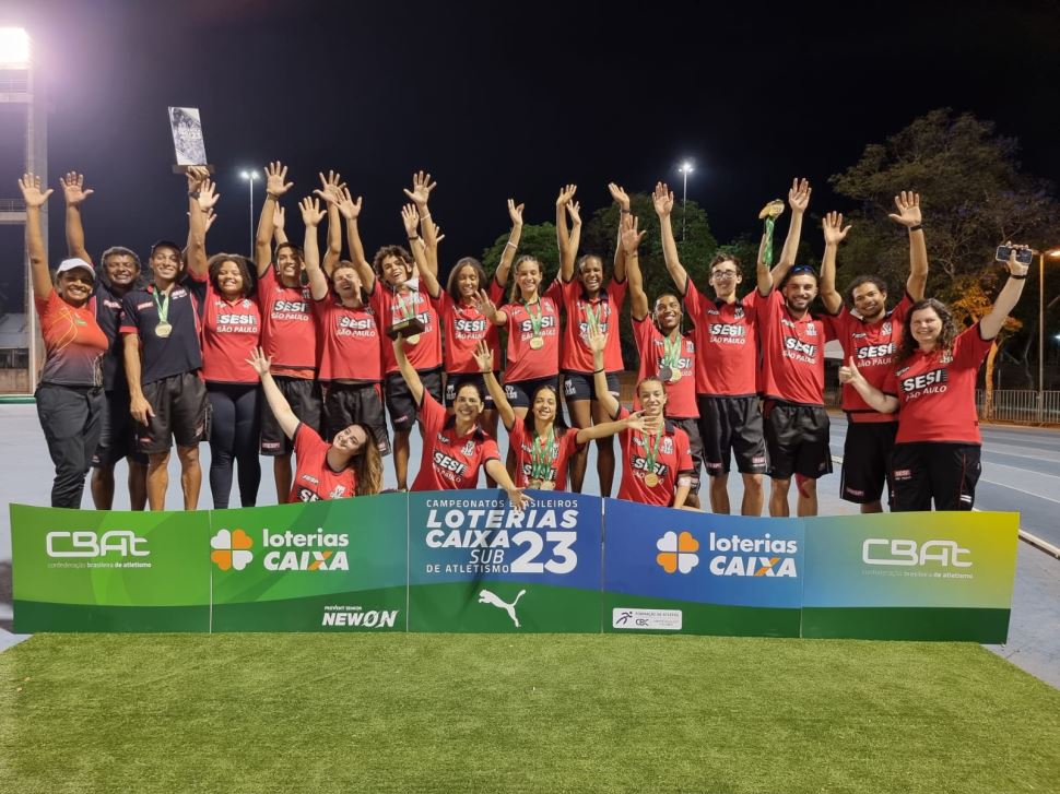 Título inédito! Sesi-SP é campeão Brasileiro Sub-23 de Atletismo