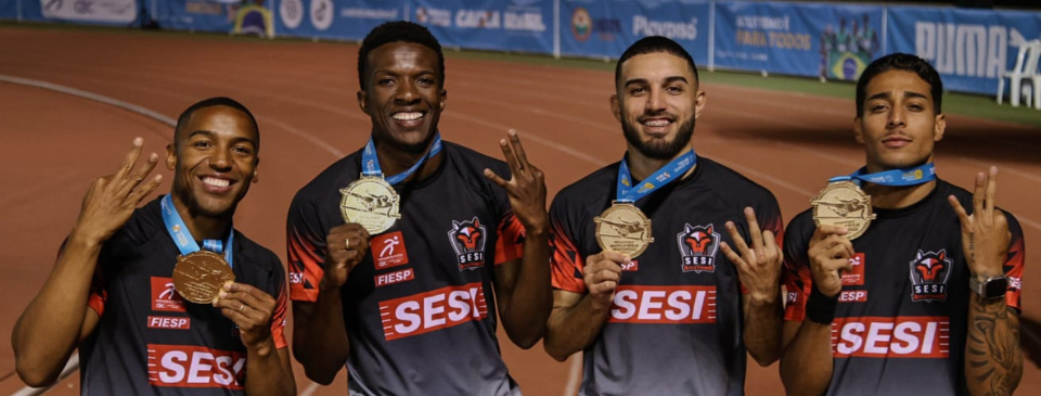 Troféu Brasil de Atletismo 2025: SESI SP é tricampeão no revezamento 4×100m