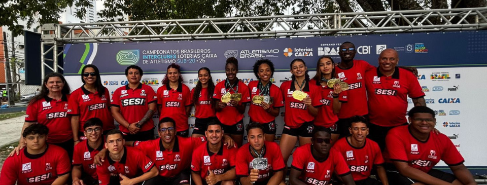 SESI-SP conquista seis medalhas no Brasileiro Sub-20 de Atletismo 