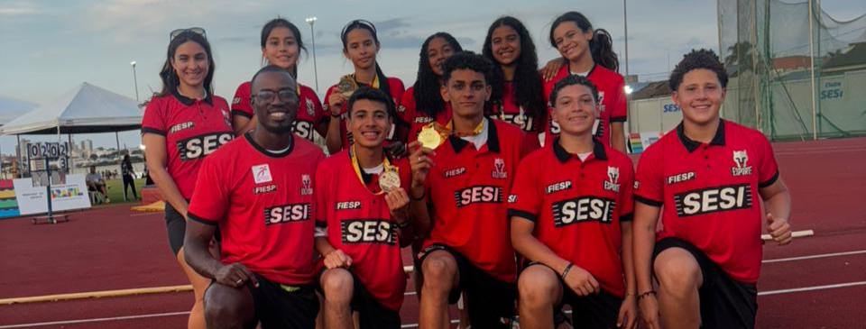 Atleta do SESI-SP quebra recorde do Campeonato Brasileiro dos Jogos Escolares (JEBs - sub14) 