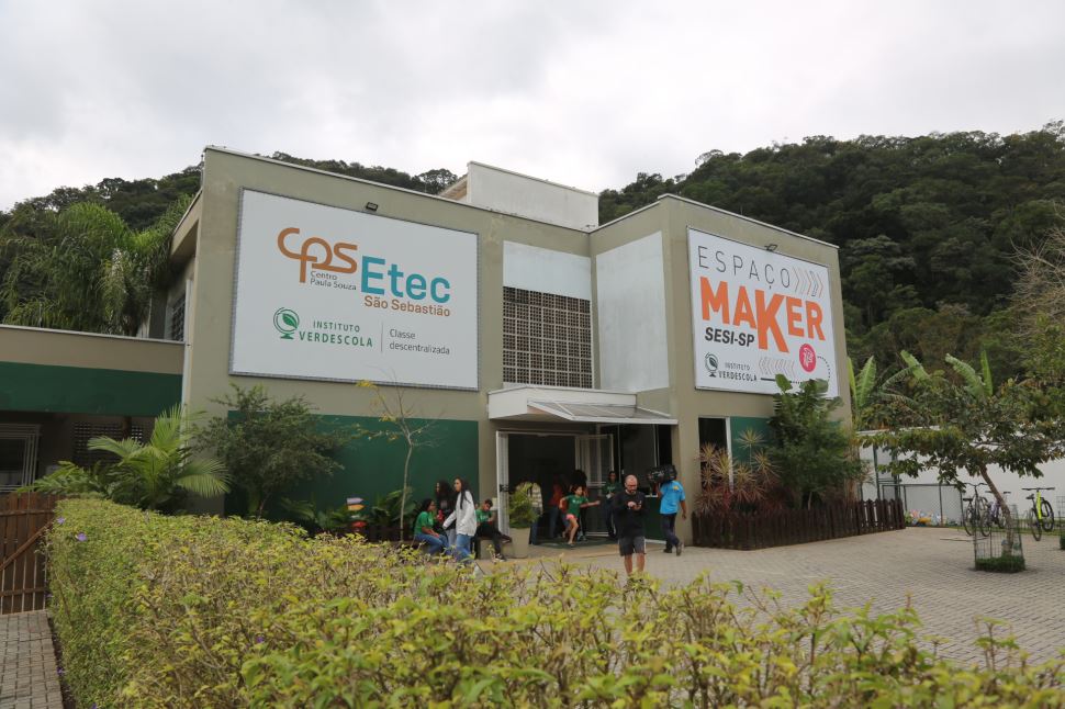 Sesi São Paulo em parceria com o Instituto Verdescola realizaram primeira aula do novo Espaço Maker em São Sebastião
