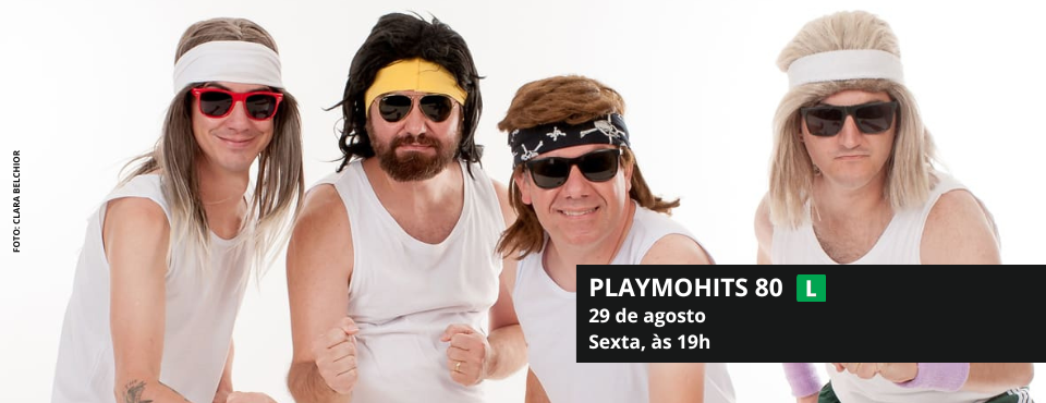 Banda Playmohits revive os clássicos dos anos 80 em show gratuito no SESI Votorantim