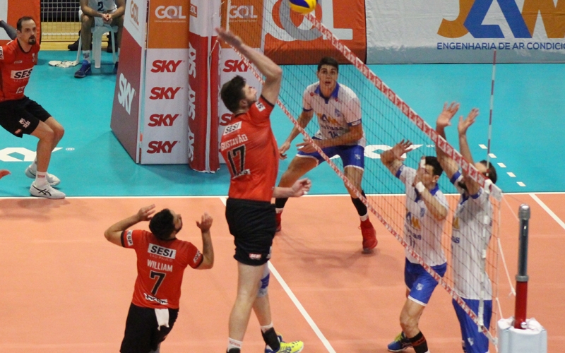 SESI-SP vence o primeiro set mas sofre a virada na quinta rodada da Superliga masculina