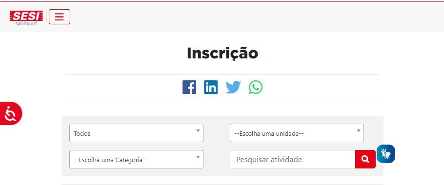 Inscrições: Cursos Online