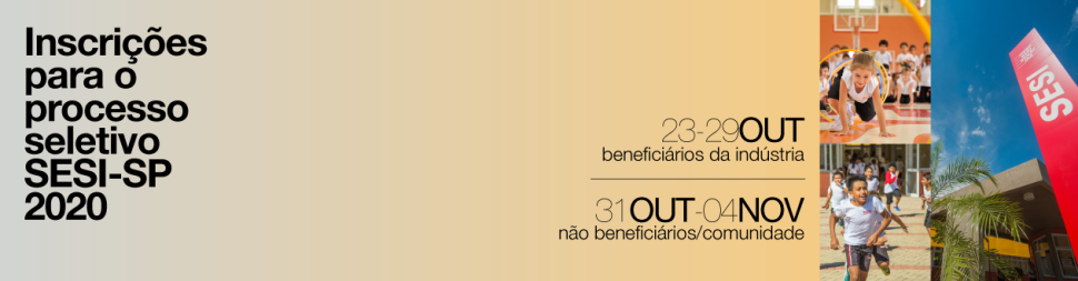 PROCESSO SELETIVO SESI-SP 2020