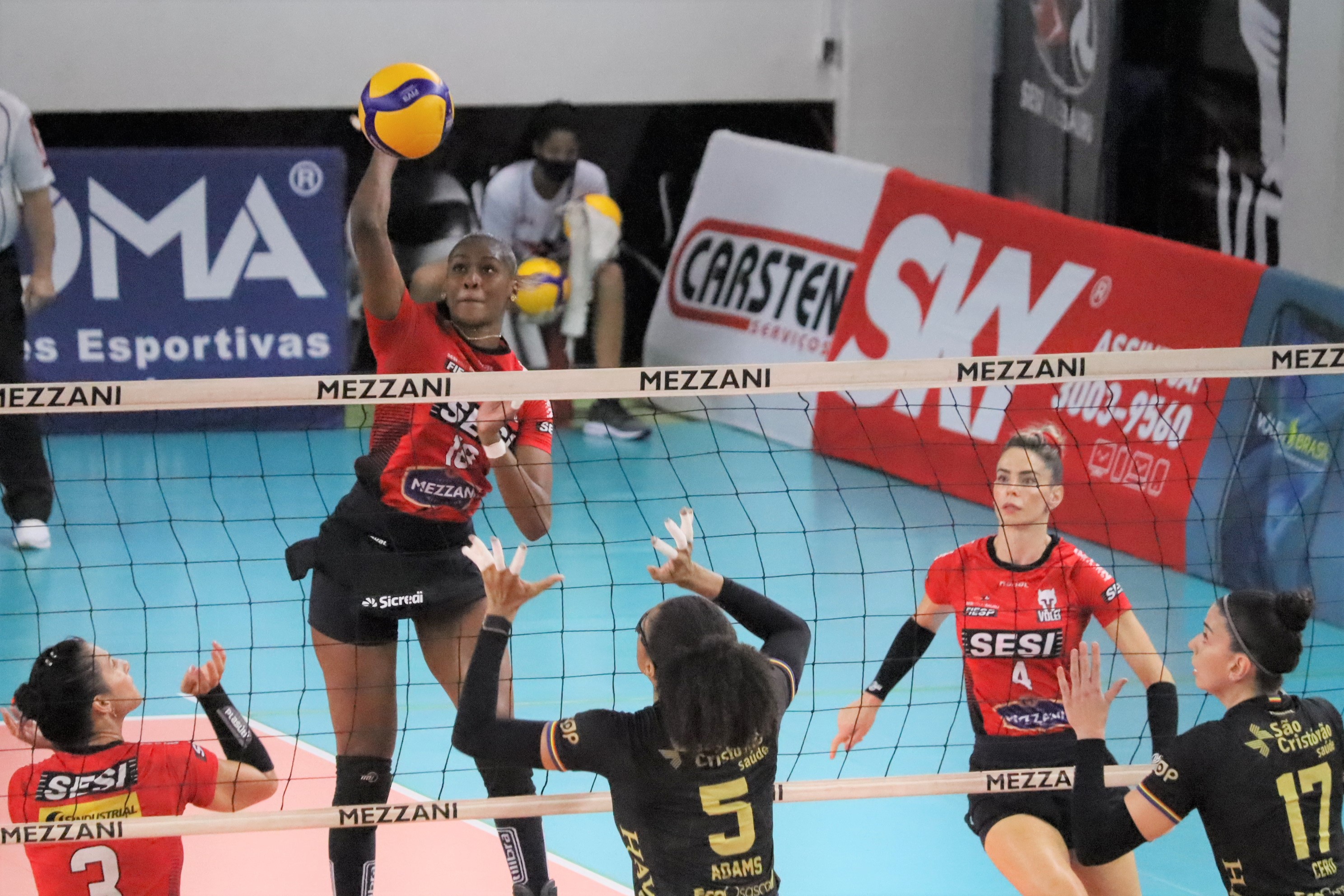 SESI - Bauru - Sesi Vôlei Bauru vence Pinheiros na Superliga 2021-2022