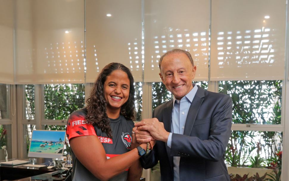 Paulo Skaf anuncia o retorno de Etiene Medeiros ao Sesi-SP