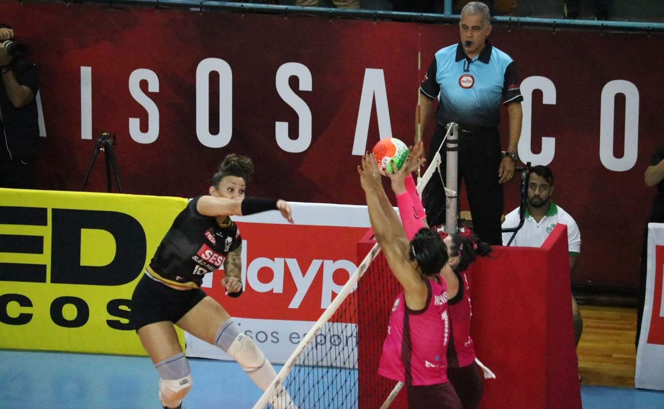 Sesi-SP força tie-break, vira sobre o São José e vence no Paulista de Vôlei, vôlei