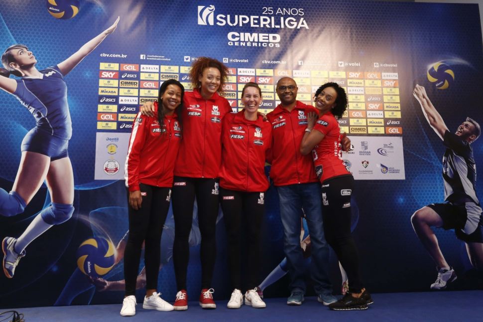 Sesi Vôlei Bauru marca presença no lançamento oficial da Superliga Cimed 2018/19