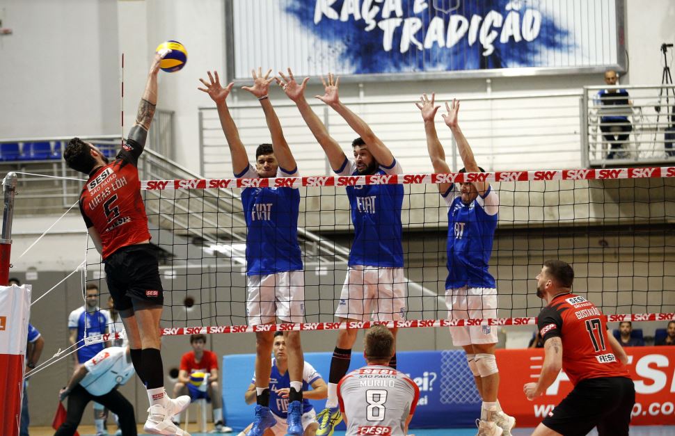 Sesi-SP vence Minas e assume a liderança da Superliga Cimed masculina