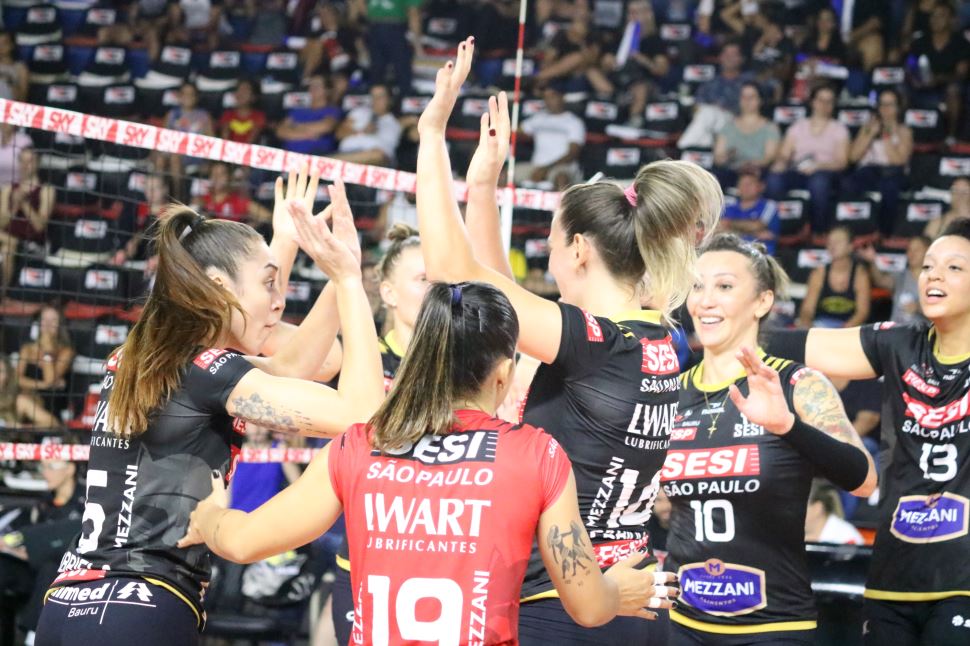 SESI Bauru vence Curitiba Vôlei na Superliga Cimed 2018/2019