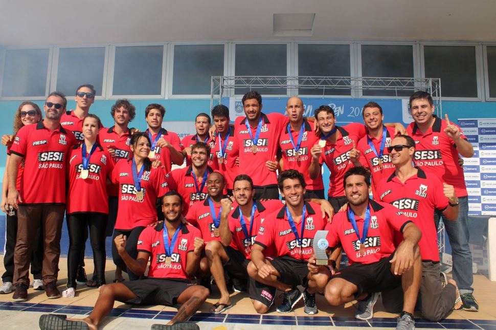 Com 80% do time formado por atletas da base, polo aquático masculino do Sesi-SP é campeão do Brasil Open 2019