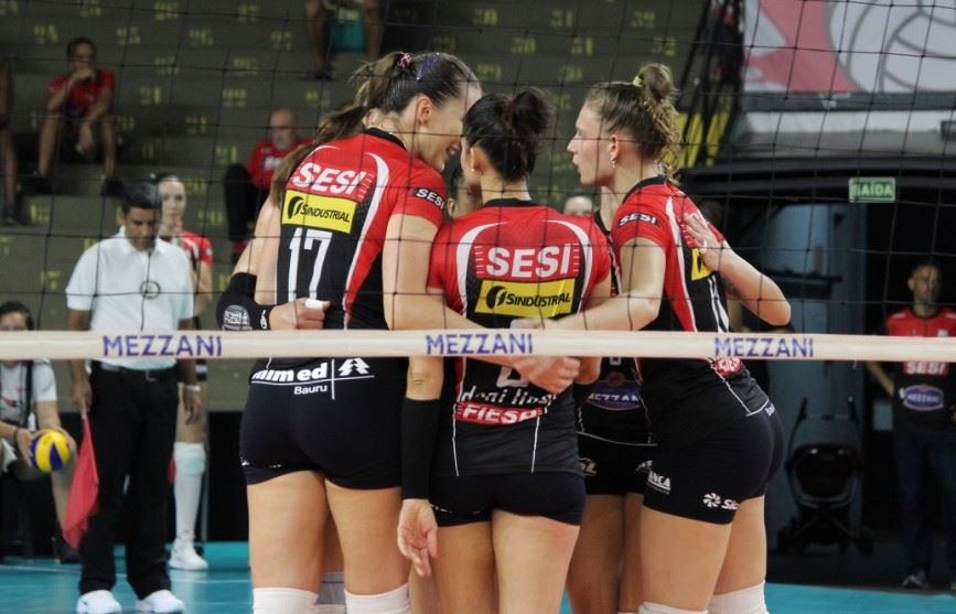 Sesi Vôlei Bauru vence São Cristóvão Saúde/São Caetano por 3 sets a 0