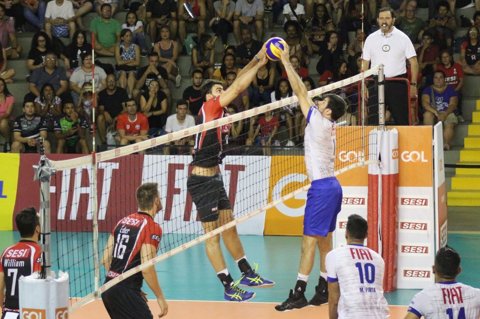 Vôlei masculino do Sesi-SP vence e garante vaga na Fase Final da Copa Brasil 2020