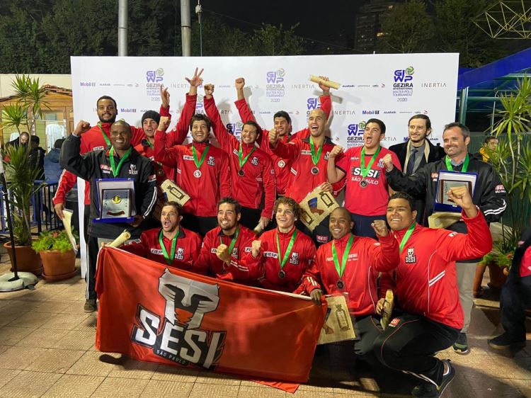 Representando o Brasil, Sesi-SP garante 3º lugar em Torneio Internacional de Polo Aquático no Egito