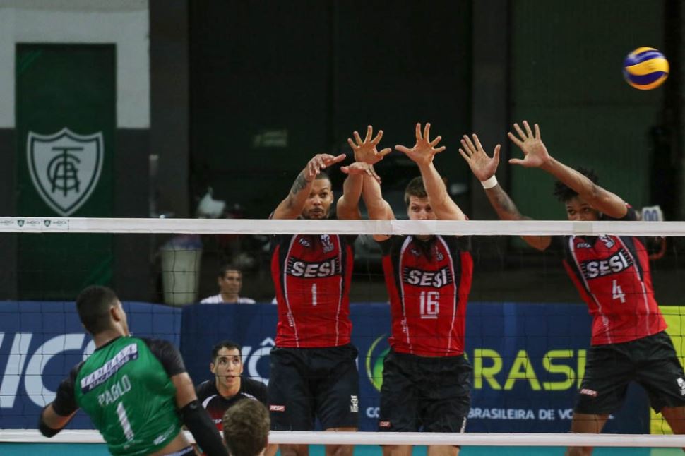 Sesi-SP vence o América Vôlei em Montes Claros pela Superliga 2019/2020
