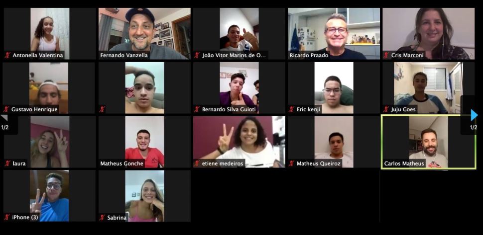 Equipe de natação do Sesi-SP realiza encontros semanais online com convidados “inspiração”