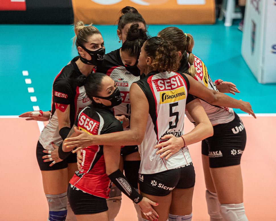 Com show de Polina, Sesi Vôlei Bauru vence Sesc/Flamengo na Superliga Banco do Brasil 2020-2021 