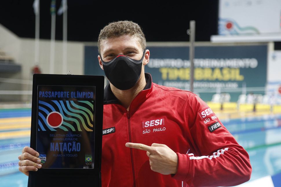 Matheus Gonche confirma índice nos 100m borboleta e garante vaga nos Jogos Olímpicos de Tóquio