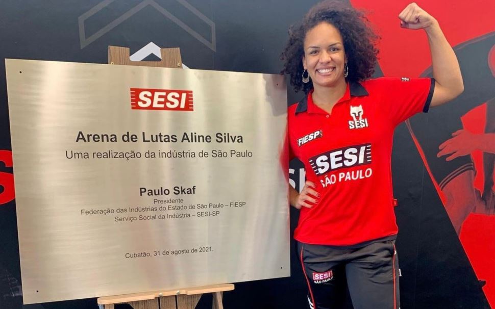 Tenho no Sesi o reconhecimento que gostaria de ter do Brasil, diz Aline Silva após homenagem