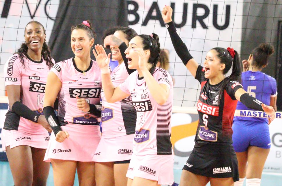 Sesi Vôlei Bauru vence Barueri na estreia das semifinais do Paulista 