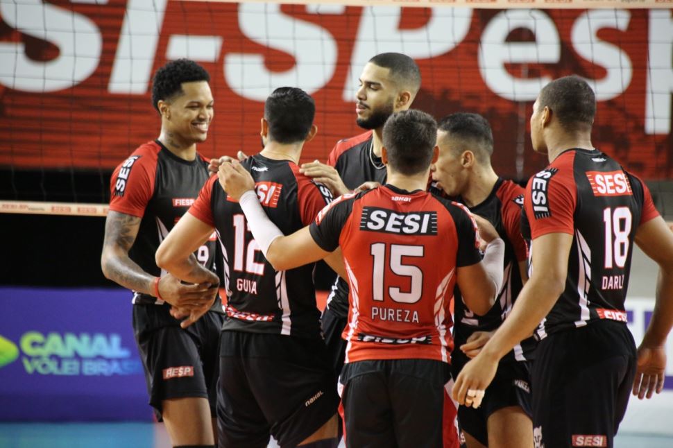 Sesi-SP vence Apan Eleva Blu em seu nono confronto válido pela Superliga Masculina 2021/2022
