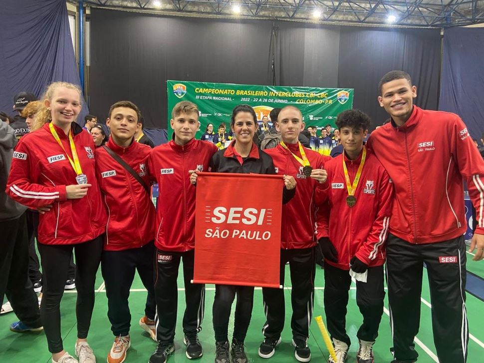Atletas do Sesi-SP faturam oito medalhas na Etapa Nacional de Badminton