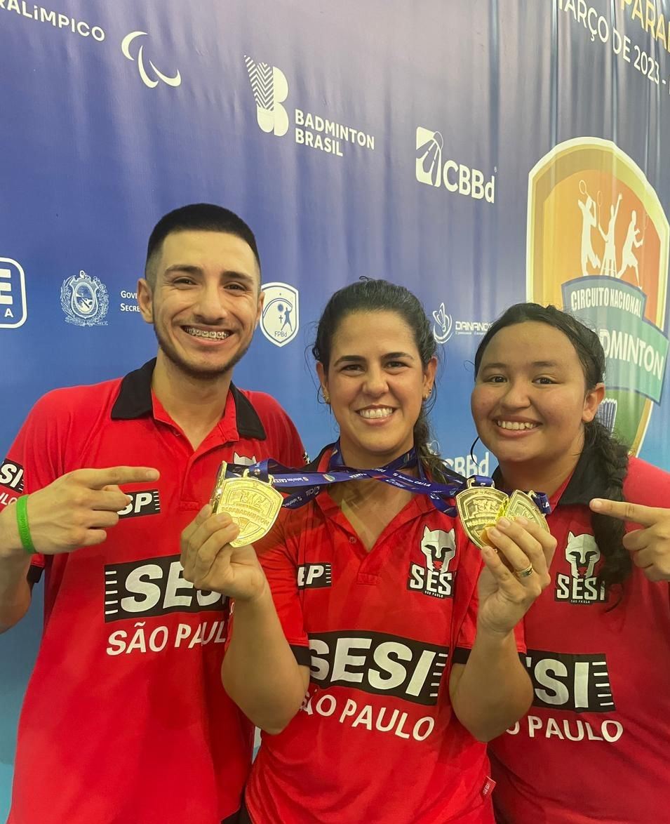 Atletas do parabadminton do Sesi-SP brilham na I Etapa Nacional