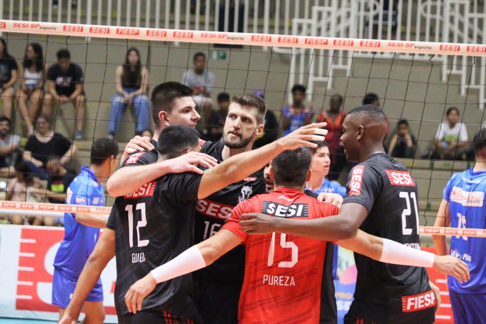 SESI - Bauru - Sesi Vôlei Bauru vence Renasce Sorocaba no