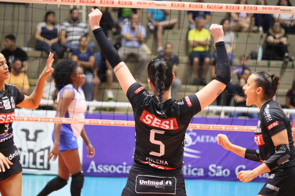 Sesi Vôlei Bauru vence São Caetano e mantém invencibilidade