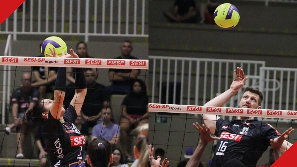 Sesi Vôlei e Sesi Vôlei Bauru duelam pelo Paulista nesta sexta-feira 