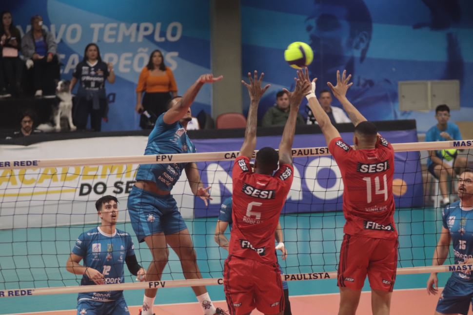 Sesi Vôlei perde para Suzano e está eliminado do Campeonato Paulista