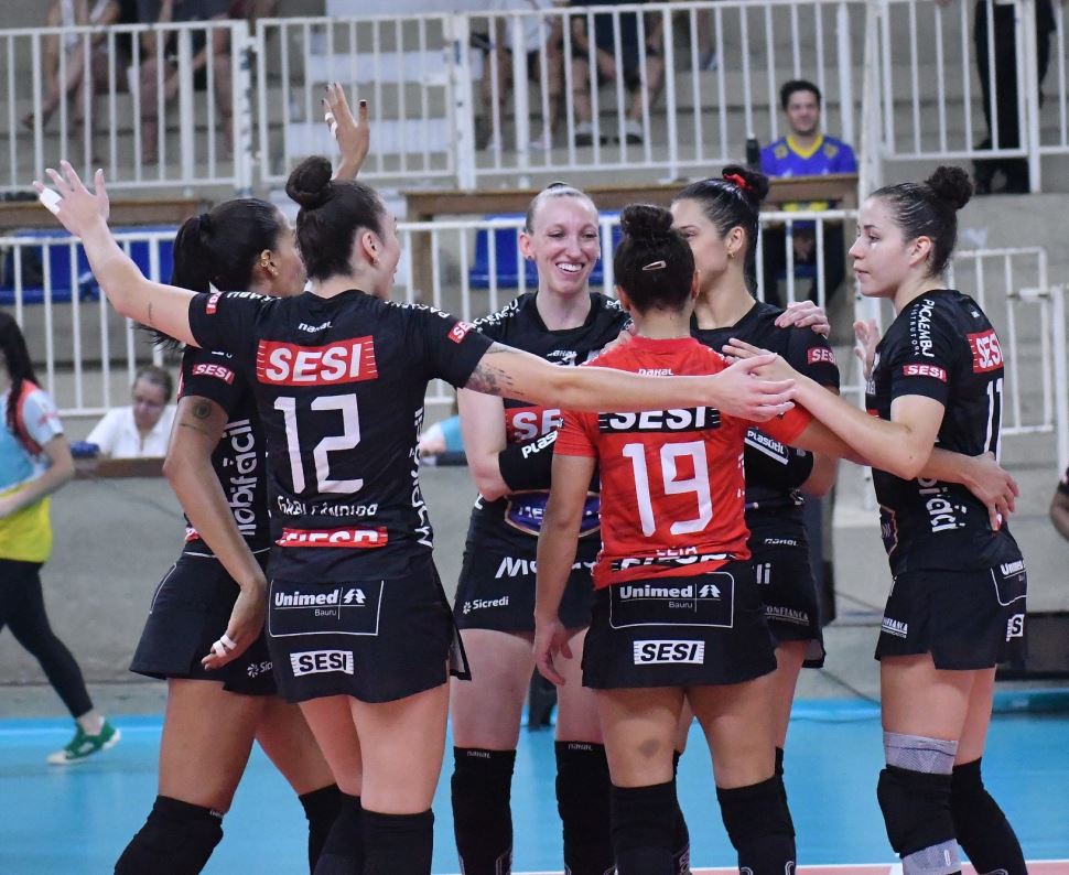 Sesi Vôlei Bauru vence Energis 8 São Caetano e lidera Superliga Bet7k 2023/24 