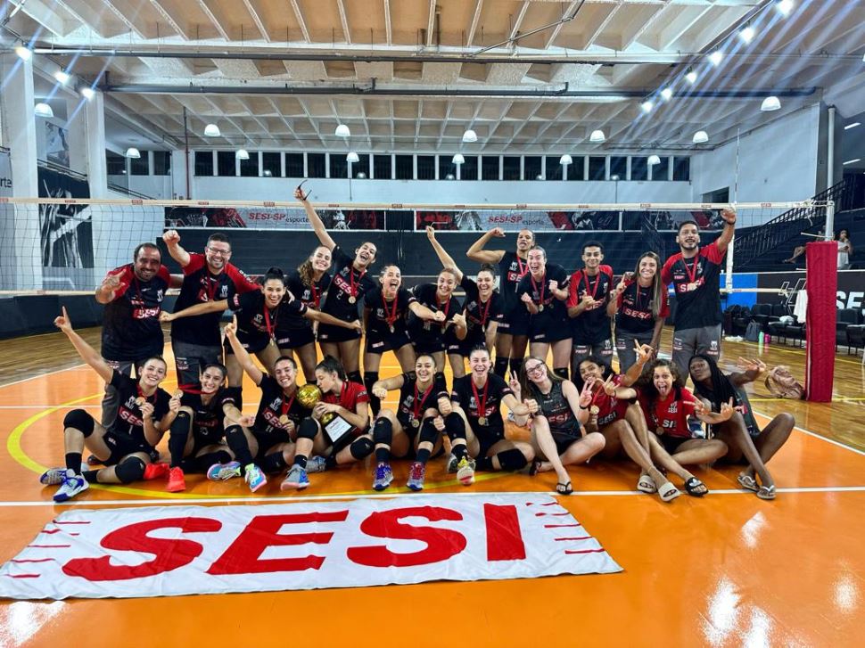 SESI - Bauru - Sub-19 do SESI Vôlei Bauru é campeão paulista invicto