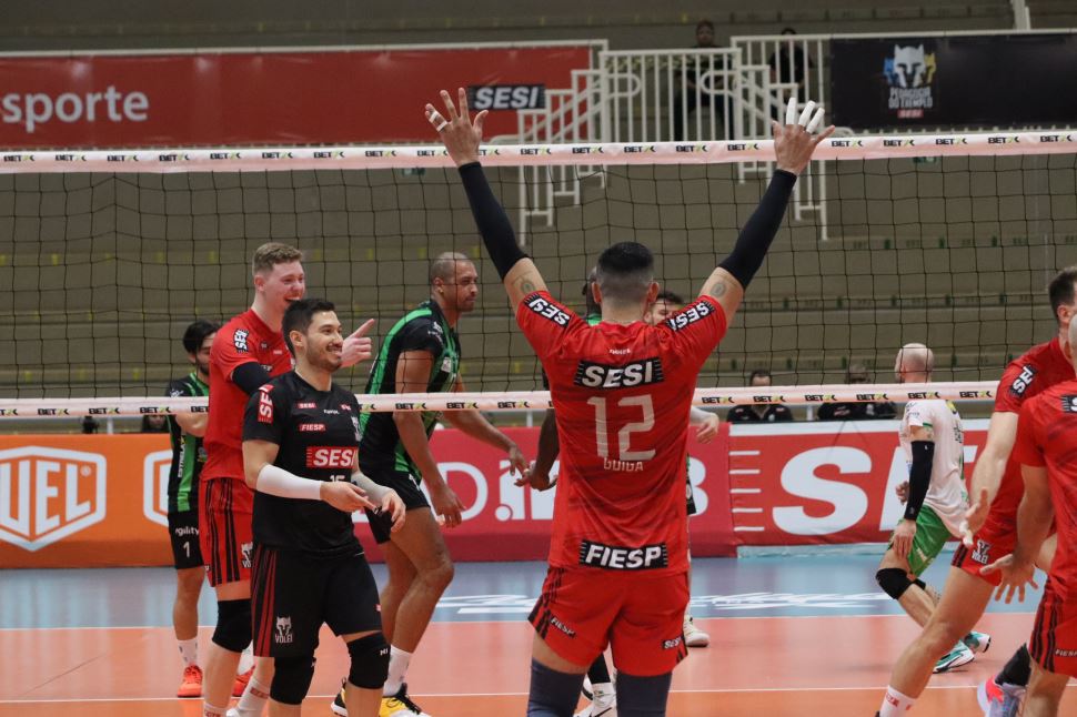 Sesi Vôlei vence Montes Claros na Superliga Bet7k 2023/2024
