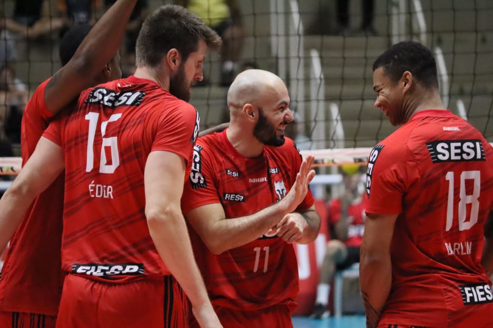 Imparável, Sesi Vôlei bate Vôlei Renata pela Superliga Bet7k 2023/2024