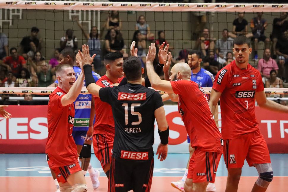 Sesi Vôlei enfrenta Suzano Vôlei na primeira partida da Copa Brasil Bet7k 2024