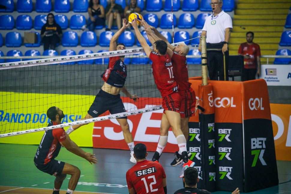 Sesi Vôlei recebe Apan Roll-on Blumenau pela Superliga Bet7k 2023/2024