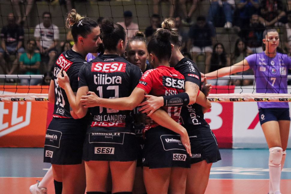 Sesi Vôlei Bauru encerra primeira fase da Superliga Bet7k contra Barueri