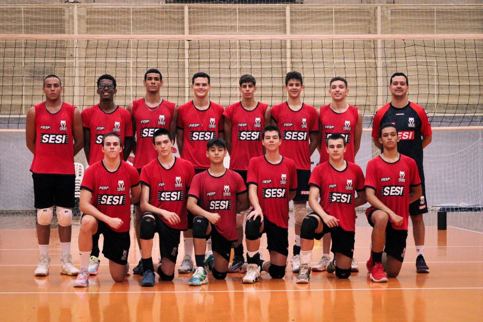 Sub-17 do vôlei masculino do Sesi Jaú estreia no Paulista da categoria