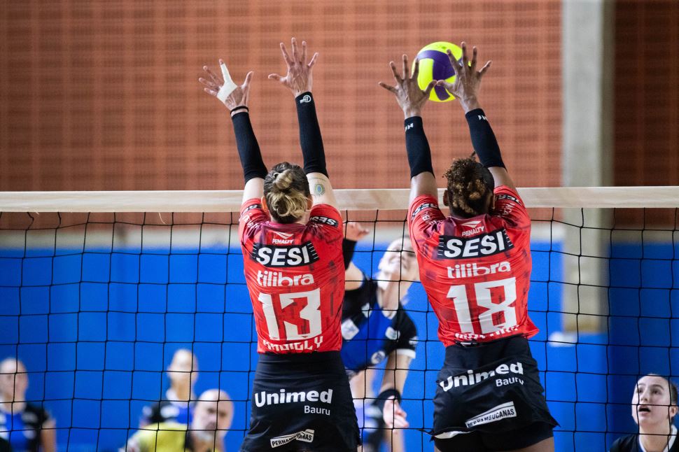 Sesi Vôlei Bauru visita EC Pinheiros em primeira partida da semifinal do Paulista