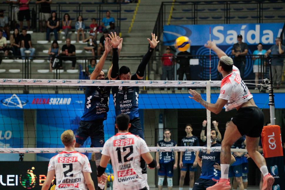Fora de casa, Sesi Bauru é superado pelo Suzano Vôlei na Superliga 2024/2025