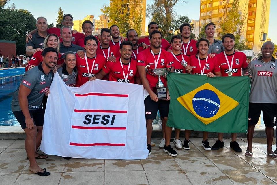 Sesi-SP domina o Campeonato Sul-Americano de Clubes de Polo Aquático e conquista títulos no masculino e feminino 