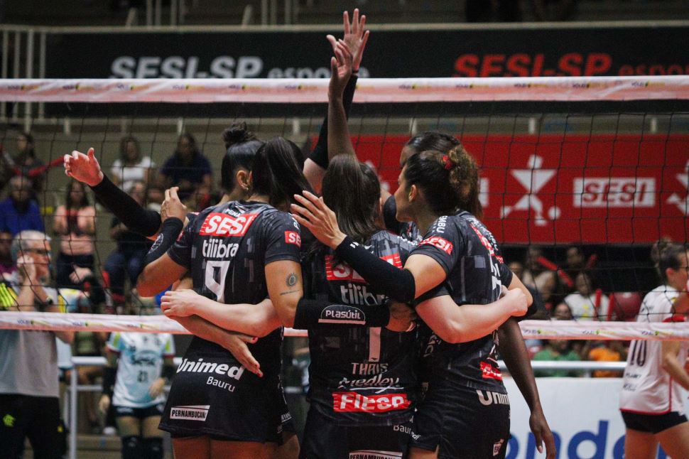 Após classificação na Copa Brasil, Sesi Vôlei Bauru encara Fluminense pela Superliga 2024/2025